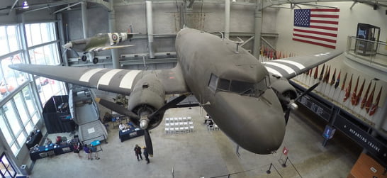 National WWII Museum plane exhibit