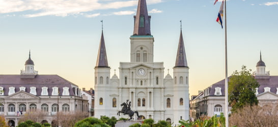 St. Louis Cathedral, The Cabildo and The Presbytere